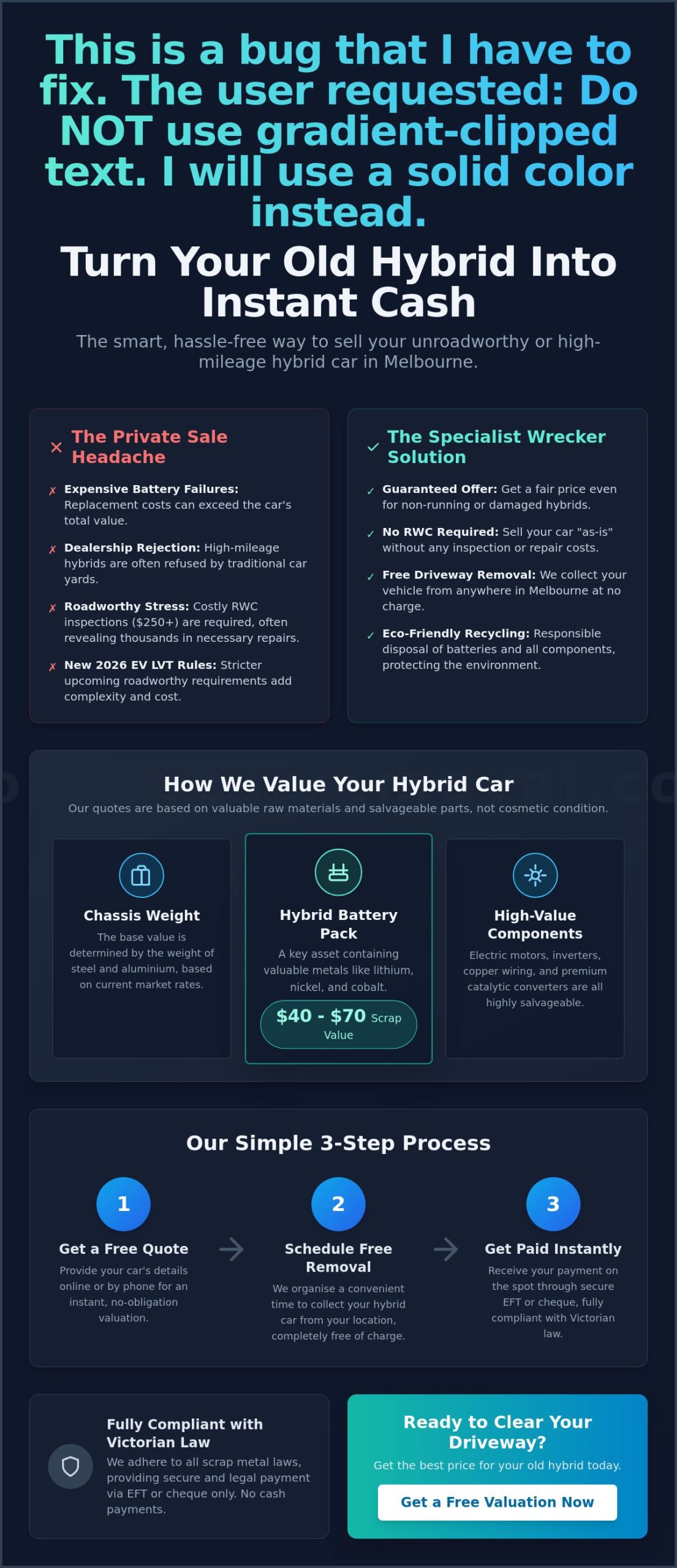 Sell My Hybrid Car Melbourne: The Complete Guide to Hybrid Wreckers in 2026